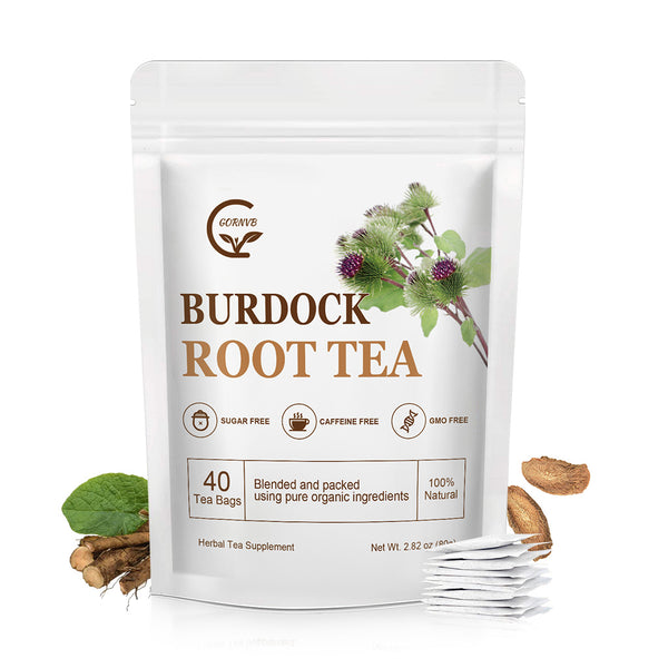 Burdock Root Tea - Caffeine-Free Herbal Tea for Digestion & Liver Support