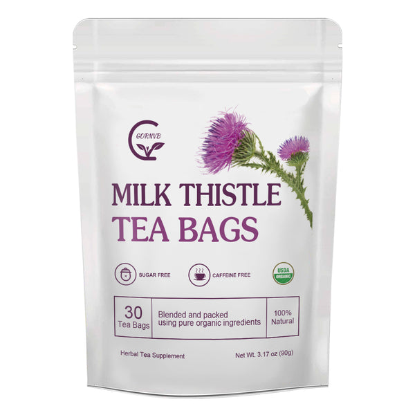 Organic Milk Thistle Tea - Caffeine-Free Herbal Tea for Liver Support