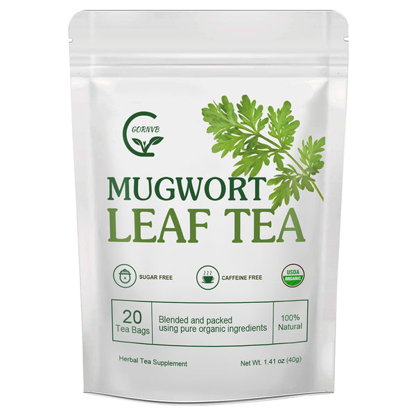 Organic Mugwort Tea - Caffeine-Free Herbal Tea Made from Dried Artemisia Leaves