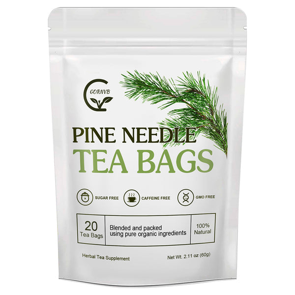 Organic Pine Needle Tea - Caffeine-Free Herbal Tea for Immune & Antioxidant Support