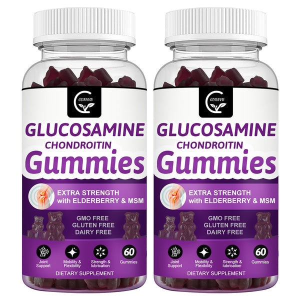 Glucosamine Chondroitin Gummies with MSM & Elderberry - Joint & Immune Support