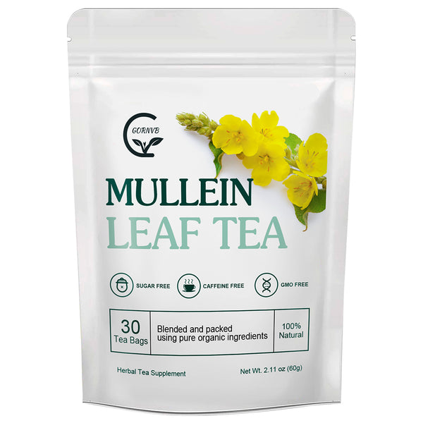Mullein Leaf Tea - Caffeine-Free Herbal Support for Lung Cleanse & Respiratory Health